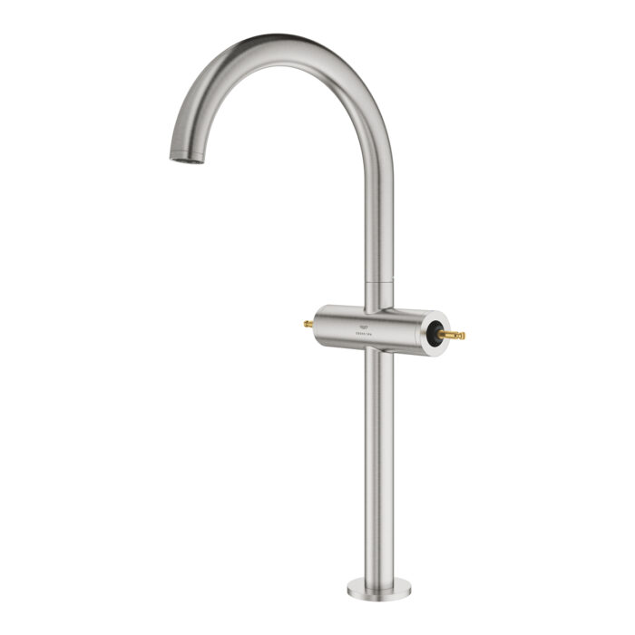 Grohe Atrio Private Collection Tek Delikli Lavabo Bataryası 1/2″ Xl-Boyut, Paslanmaz Çelik - Görsel 2