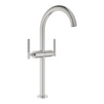 Grohe Atrio Private Collection Tek Delikli Lavabo Bataryası 1/2″ Xl-Boyut, Paslanmaz Çelik - Görsel 3