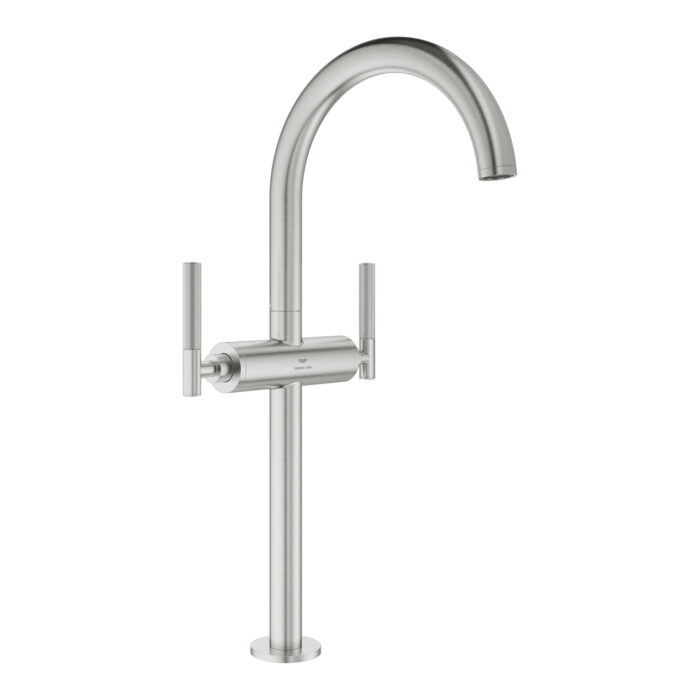 Grohe Atrio Private Collection Tek Delikli Lavabo Bataryası 1/2″ Xl-Boyut, Paslanmaz Çelik - Görsel 3