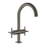 Grohe Atrio Tek Delikli Lavabo Bataryası 1/2″ L-Boyut, Brushed Hard Graphite