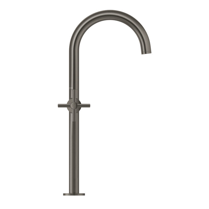 Grohe Atrio Tek Delikli Lavabo Bataryası 1/2″ Xl-Boyut, Brushed Hard Graphite - Görsel 2