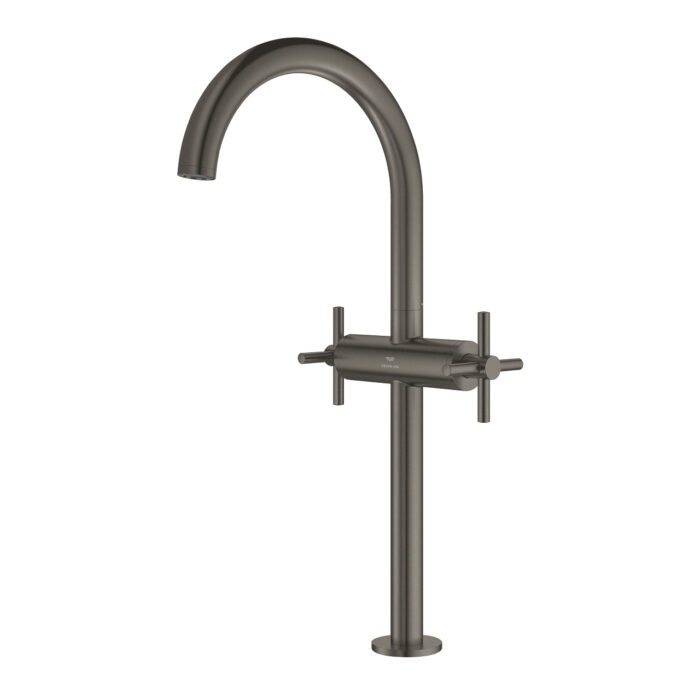Grohe Atrio Tek Delikli Lavabo Bataryası 1/2″ Xl-Boyut, Brushed Hard Graphite - Görsel 3