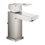 Grohe Eurocube Tek Kumandalı Lavabo Bataryası S-Boyut, Paslanmaz Çelik