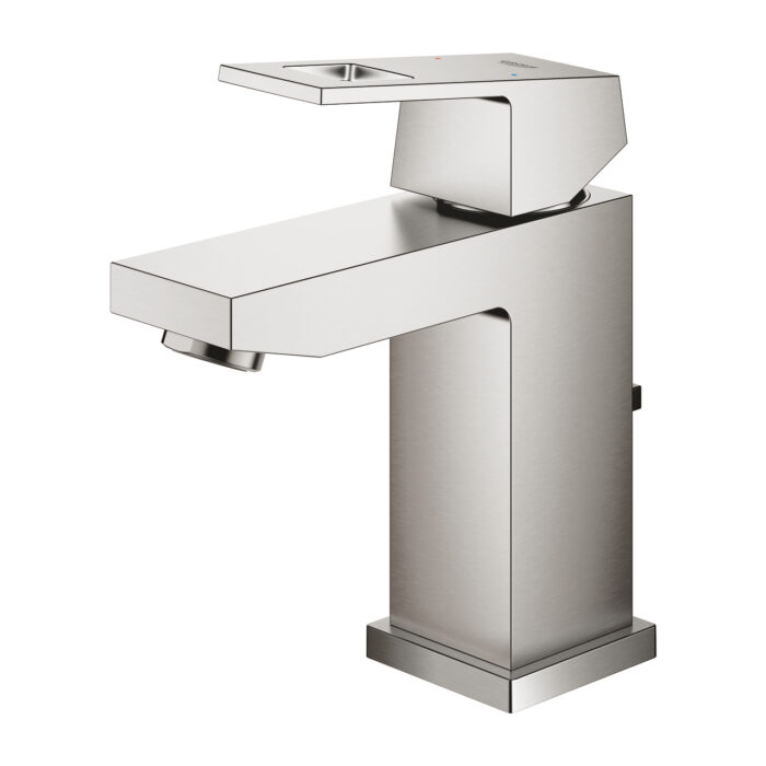 Grohe Eurocube Tek Kumandalı Lavabo Bataryası S-Boyut, Paslanmaz Çelik - Görsel 4