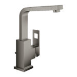 Grohe Eurocube Tek Kumandalı Lavabo Bataryası 1/2″ L-Boyut, Brushed Hard Graphite