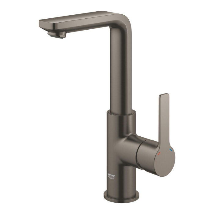 Grohe Lineare Tek Kumandalı Lavabo Bataryası 1/2″ L-Boyut, Brushed Hard Graphite - Görsel 4