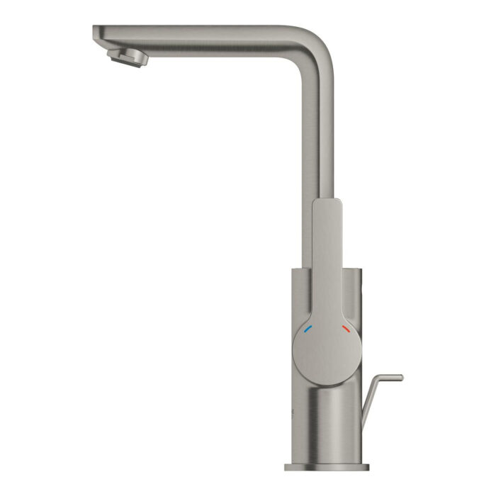 Grohe Lineare Tek Kumandalı Lavabo Bataryası 1/2″ L-Boyut, Paslanmaz Çelik - Görsel 2