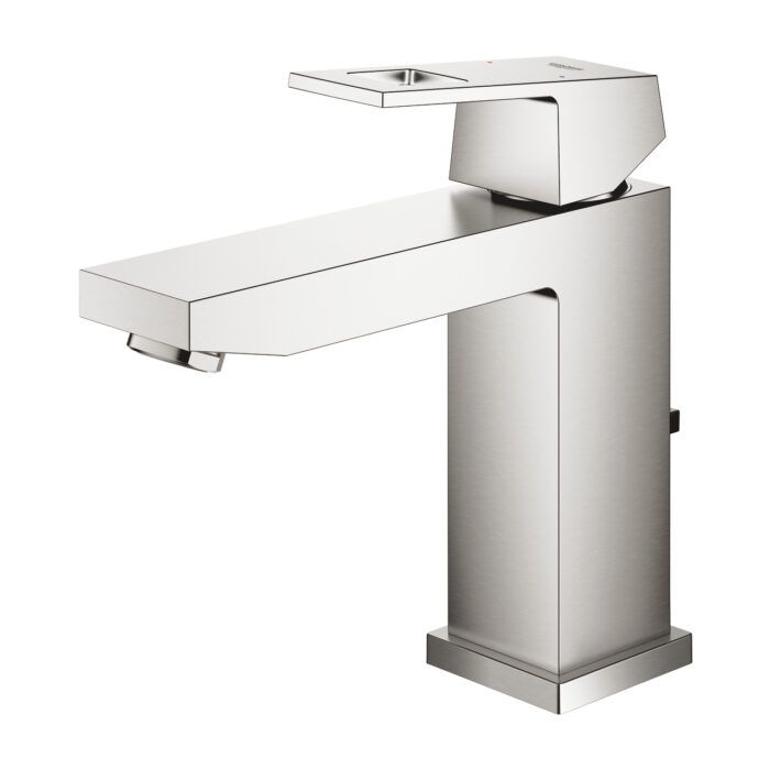 Grohe Eurocube Tek Kumandalı Lavabo Bataryası M-Boyut, Paslanmaz Çelik - Görsel 3