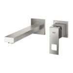 Grohe Eurocube İki Delikli Lavabo Bataryası M-Boyut, Paslanmaz Çelik - Görsel 3