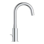 Grohe BauEdge Tek Kumandalı Lavabo Bataryası 1/2″ L-Boyut, Krom - Görsel 3