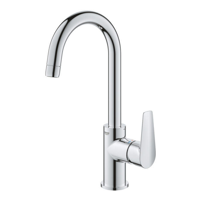 Grohe BauEdge Tek Kumandalı Lavabo Bataryası 1/2″ L-Boyut, Krom - Görsel 4