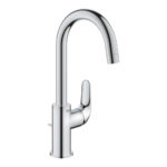 Grohe Euroeco Tek Kumandalı Lavabo Bataryası 1/2″ L-Boyut, Krom
