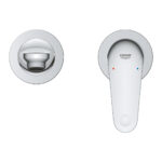 Grohe Euroeco İki Delikli Lavabo Bataryası, Krom - Görsel 3