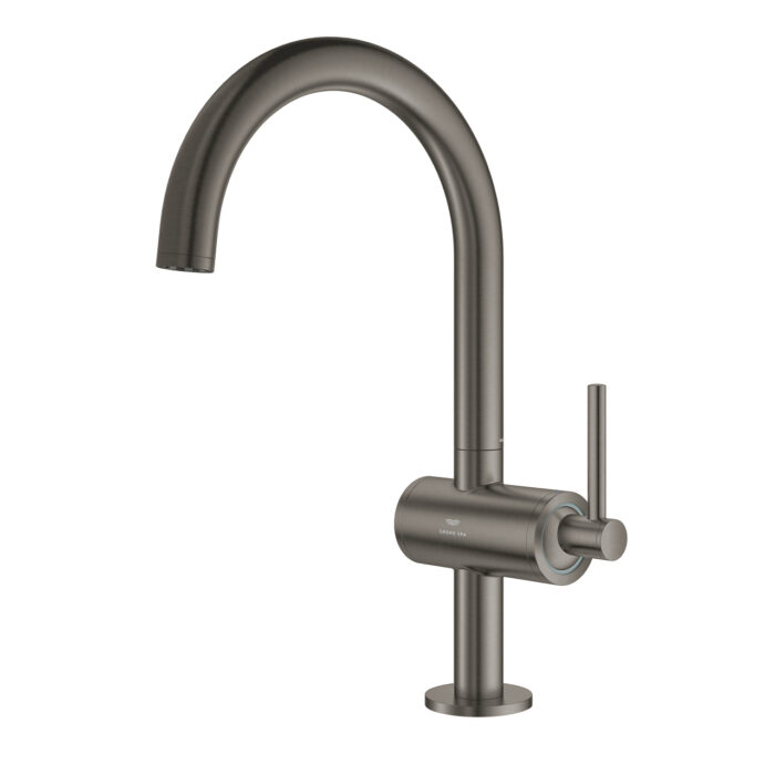 Grohe Atrio Tek Kumandalı Lavabo Bataryası 1/2″ L-Boyut, Brushed Hard Graphite - Görsel 2