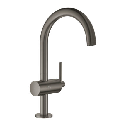 Grohe Atrio Tek Kumandalı Lavabo Bataryası 1/2″ L-Boyut, Brushed Hard Graphite