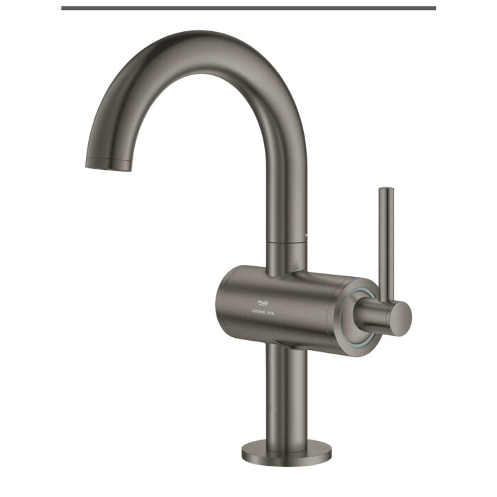Grohe Atrio Tek Kumandalı Lavabo Bataryası M-Boyut, Brushed Hard Graphite - Görsel 2
