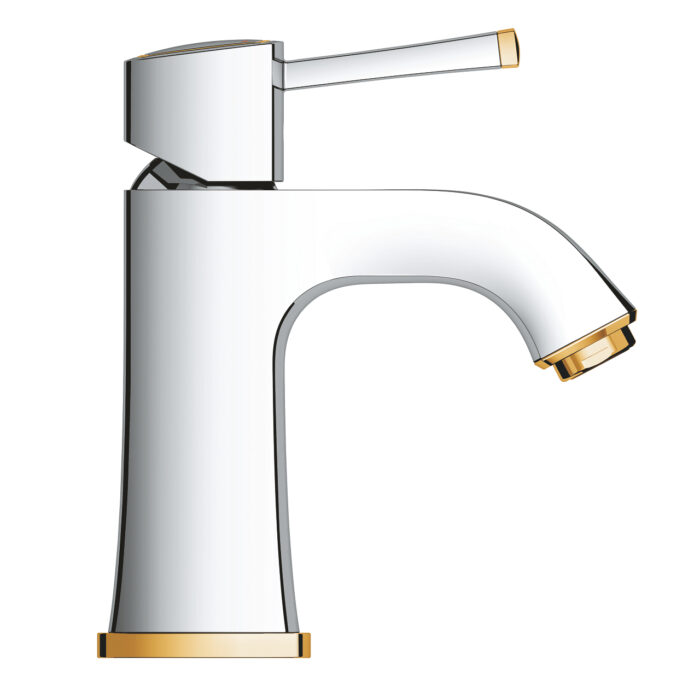 24370IG0-1 Grohe Grandera Tek Kumandalı Lavabo Bataryası M-Boyut, Krom/Altın - 24370IG0 - Lavabo Bataryaları - 1