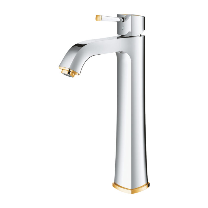 Grohe Grandera Tek Kumandalı Lavabo Bataryası Xl-Boyut, Krom/Altın - Görsel 2