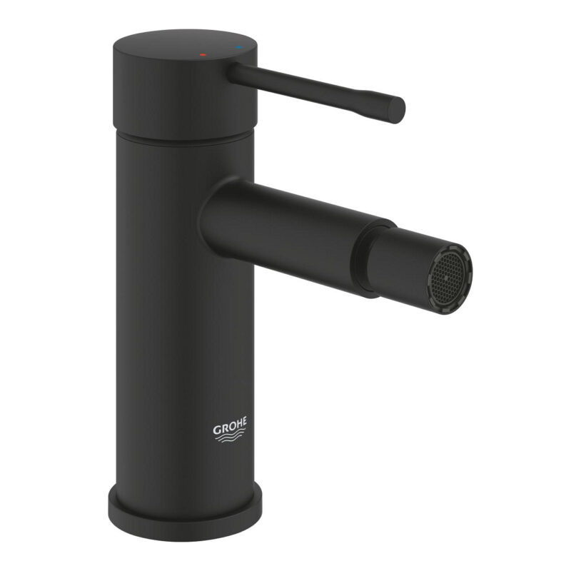 Grohe Essence Tek Kumandalı Bide Bataryası S-Boyut, Phantom Black - 24395KF1 - Bide Bataryası