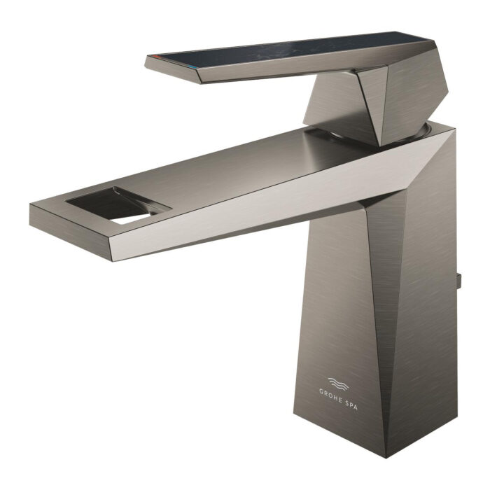 Grohe Allure Brilliant Private Collection Tek Kumandalı Lavabo Bataryası M-Boyut, Brushed Hard Graphite - 24399AL0 - Lavabo Bataryaları - 2