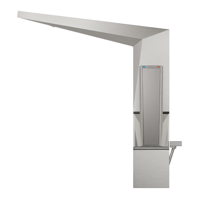 Grohe Allure Brilliant Private Collection Tek Kumandalı Lavabo Bataryası 1/2″ L-Boyut, Paslanmaz Çelik - Görsel 2