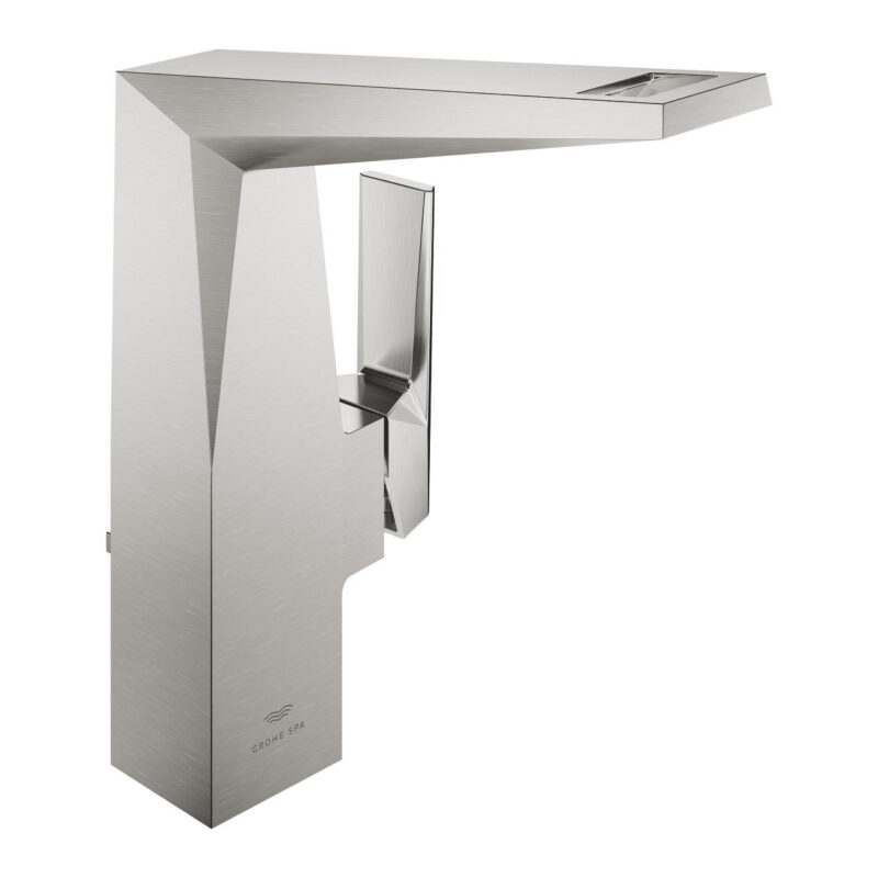 Grohe Allure Brilliant Private Collection Tek Kumandalı Lavabo Bataryası 1/2″ L-Boyut, Paslanmaz Çelik - 24400DC0 - Çanak Lavabo Bataryası