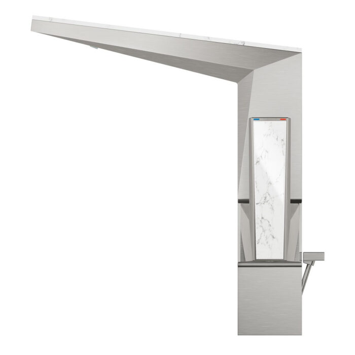 Grohe Allure Brilliant Private Collection Tek Kumandalı Lavabo Bataryası 1/2″ L-Boyut, Paslanmaz Çelik - Görsel 2