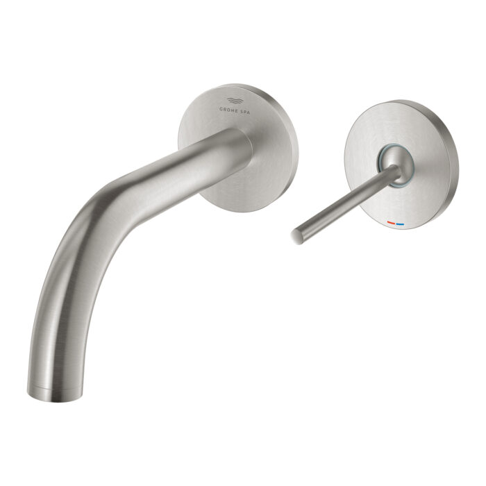 Grohe Atrio 2 Delikli Joystick Lavabo Bataryası, Paslanmaz Çelik - Görsel 2