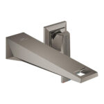 Grohe Allure Brilliant Private Collection İki Delikli Lavabo Bataryası M-Boyut, Brushed Hard Graphite - 29517AL0 - Ankastre Lavabo Bataryası