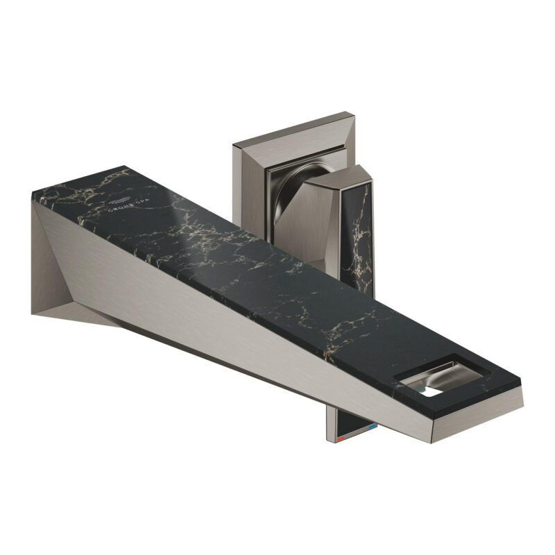 Grohe Allure Brilliant Private Collection İki Delikli Lavabo Bataryası M-Boyut, Brushed Hard Graphite - 29521AL0 - Lavabo Bataryası
