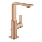Grohe Allure Tek Kumandalı Lavabo Bataryası 1/2″ L-Boyut, Brushed Warm Sunset - 32146DL1 - Çanak Lavabo Bataryası