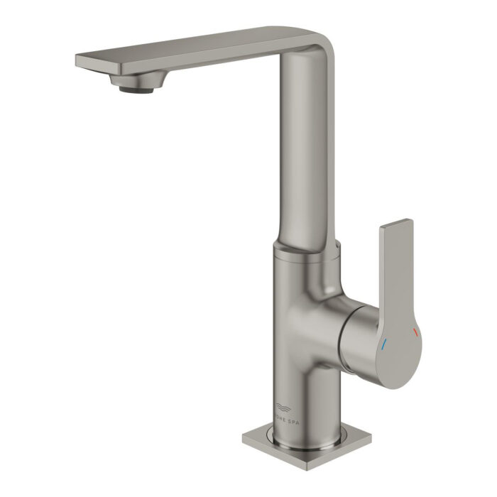 Grohe Allure Tek Kumandalı Lavabo Bataryası 1/2″ L-Boyut, Satin Steel - Görsel 4