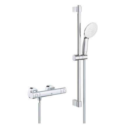 Grohe Grohtherm 800 Cosmopolitan Termostatik Duş Bataryası, Krom - 34768001 - Duş Bataryası