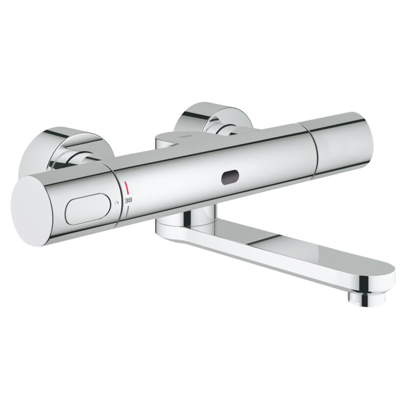 Grohe Eurosmart Cosmopolitan E Duvardan, Fotoselli Ve Termostatik Sıcaklık Kontrollü Lavabo Bataryası, Krom - 36333000 - Lavabo Bataryası