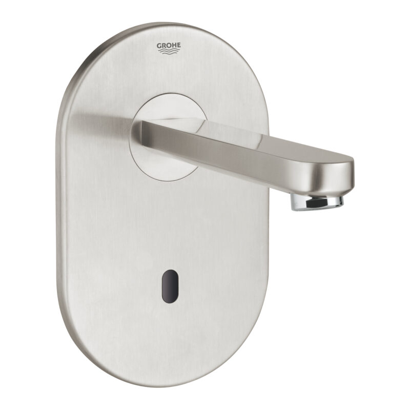 Grohe Eurosmart Cosmopolitan E Ankastre Fotoselli Lavabo Bataryası, Tek Su Girişli, Paslanmaz Çelik - 36335SD0 - Fotoselli Lavabo Bataryası