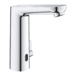 Grohe Eurosmart Cosmopolitan E Fotoselli Lavabo Bataryası, 1/2″, L-Boyut, Çift Su Girişli, Ayarlanabilir Sıcaklık Sınırlayıcısı, Krom