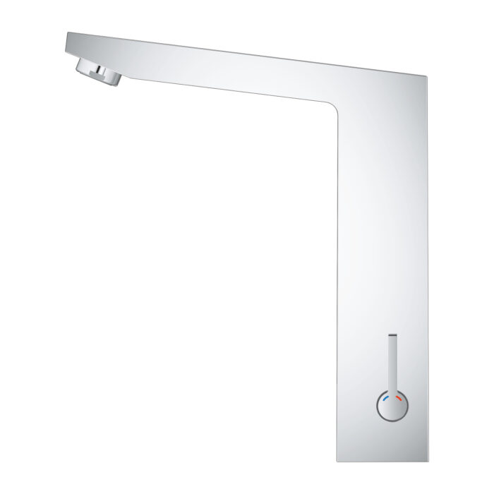 Grohe Eurocube E Fotoselli Lavabo Bataryası, 1/2″, Çift Su Girişli Ayarlanabilir Sıcaklık Sınırlayıcısı, Krom - Görsel 2
