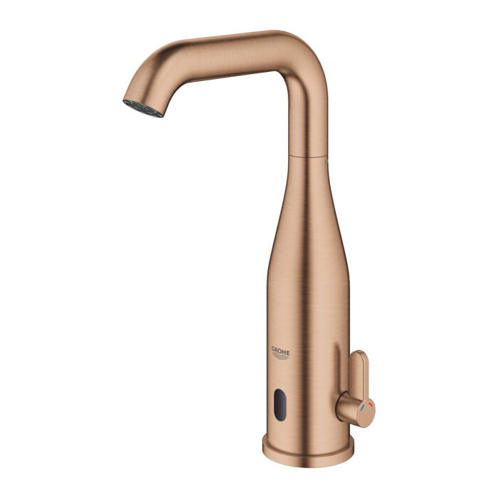 Grohe Essence E Fotoselli Lavabo Bataryası, 1/2″, Çift Su Girişli Ayarlanabilir Sıcaklık Sınırlayıcısı, Brushed Warm Sunset - Görsel 4