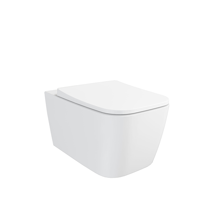 7906B401_0090-1.jpg Vitra Metropole Square Asma Klozet Quantumflush, Gizli Montajlı, 56 cm, Mat Beyaz - Görsel 1