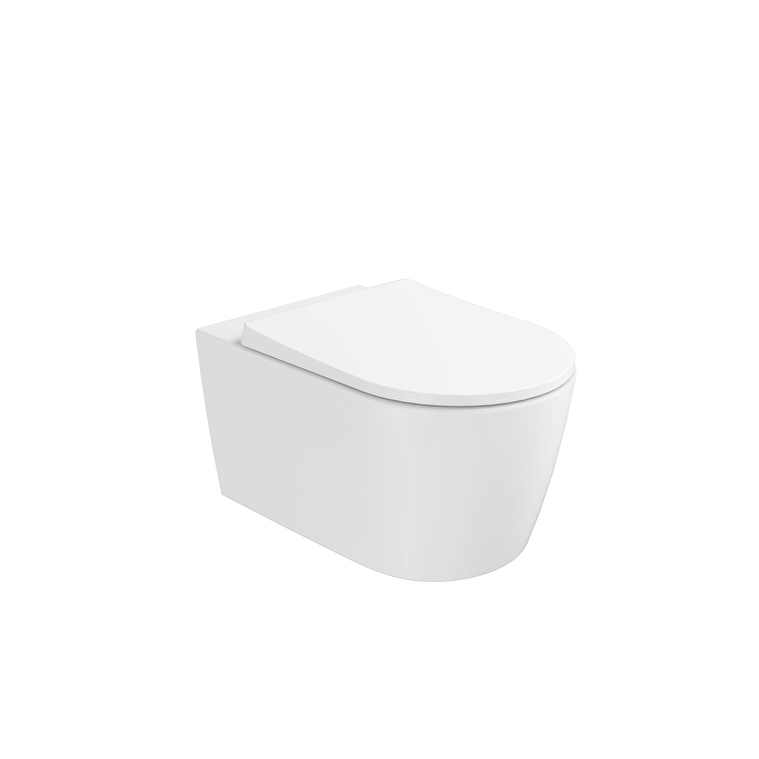 Vitra Metropole Round Asma Klozet Quantumflush, Gizli Montajlı, 56 cm, Mat Beyaz - 7910B401-0090 - Asma Klozet