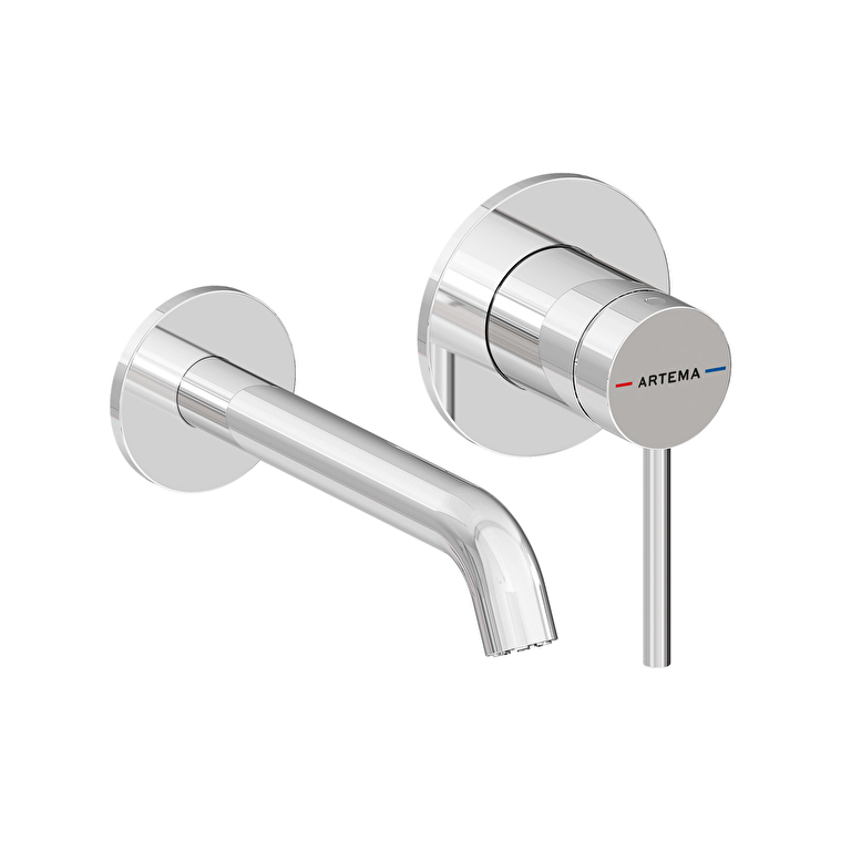 Vitra Minimax Round Ankastre Lavabo Bataryası, Krom - A43537 - Ankastre Lavabo Bataryası