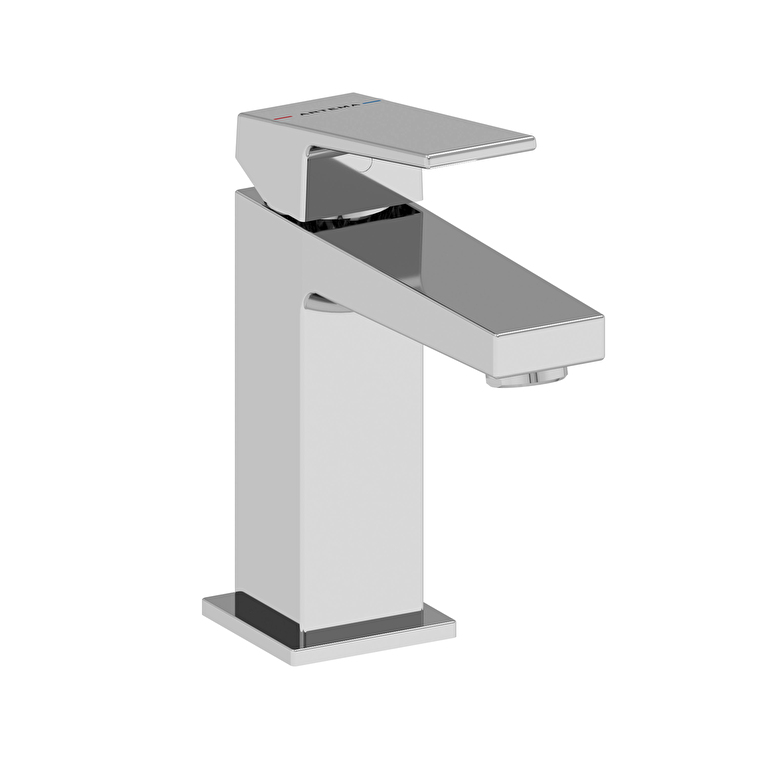 Artema Minimax Square Lavabo Bataryası, Krom - A43720 - Lavabo Bataryaları