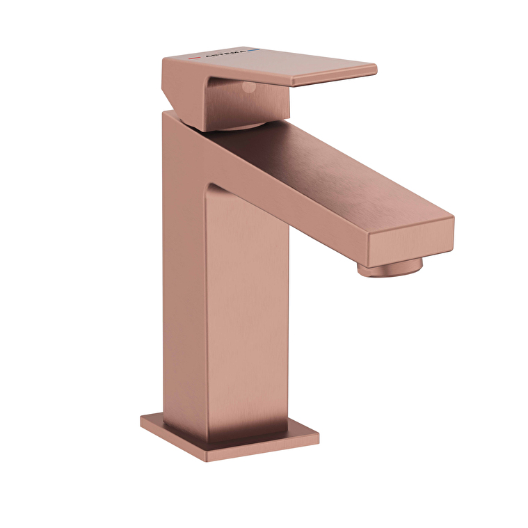 Vitra Minimax Square Yüksek Lavabo Bataryası, Fırçalı Bakır - A4372224 - Yüksek Lavabo Bataryası