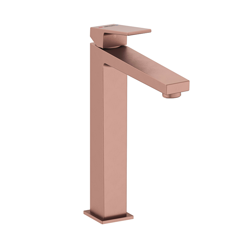 A4372424-1.jpg Vitra Minimax Square Çanak Lavabo Bataryası, Fırçalı Bakır - Görsel 1