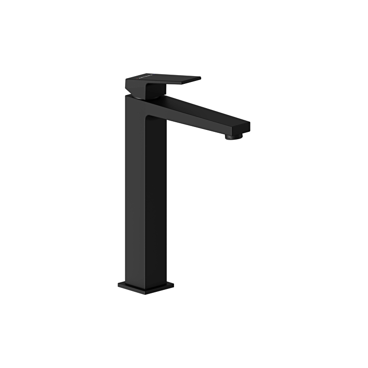 Vitra Minimax Square Çanak Lavabo Bataryası, Mat Siyah