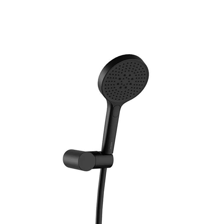 A4591436-1.jpg Vitra Core Round Duş El Duşu Takımı, 3 Fonksiyonlu 12 cm, Mat Siyah - Görsel 1