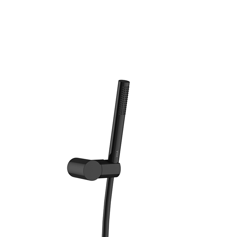 A4592639-1.jpg Vitra Prime Round Stick El Duşu Takımı, Parlak Siyah - Görsel 1