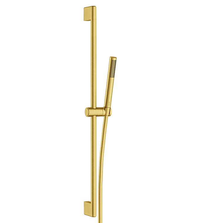 Vitra Prime Round Stick Round Sürgülü El Duşu Takımı, Fırçalı Altın - A4592925 - El Duşu Takımı