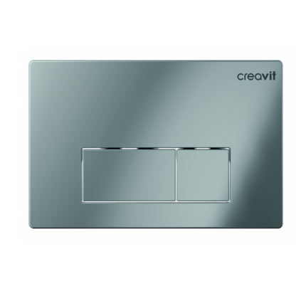 Creavit Arc Parlak Krom Kaplama Kumanda Paneli - GP8004.00 - Kumanda Panelleri (Gömme Rezervuar Butonları)