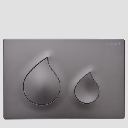 Creavit Bloom Gun Grey Boyalı Kumanda Panel - GP1102.11 - Kumanda Panelleri (Gömme Rezervuar Butonları)